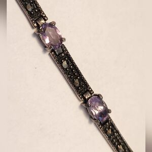 Elegant Purple Gemstone Bracelet